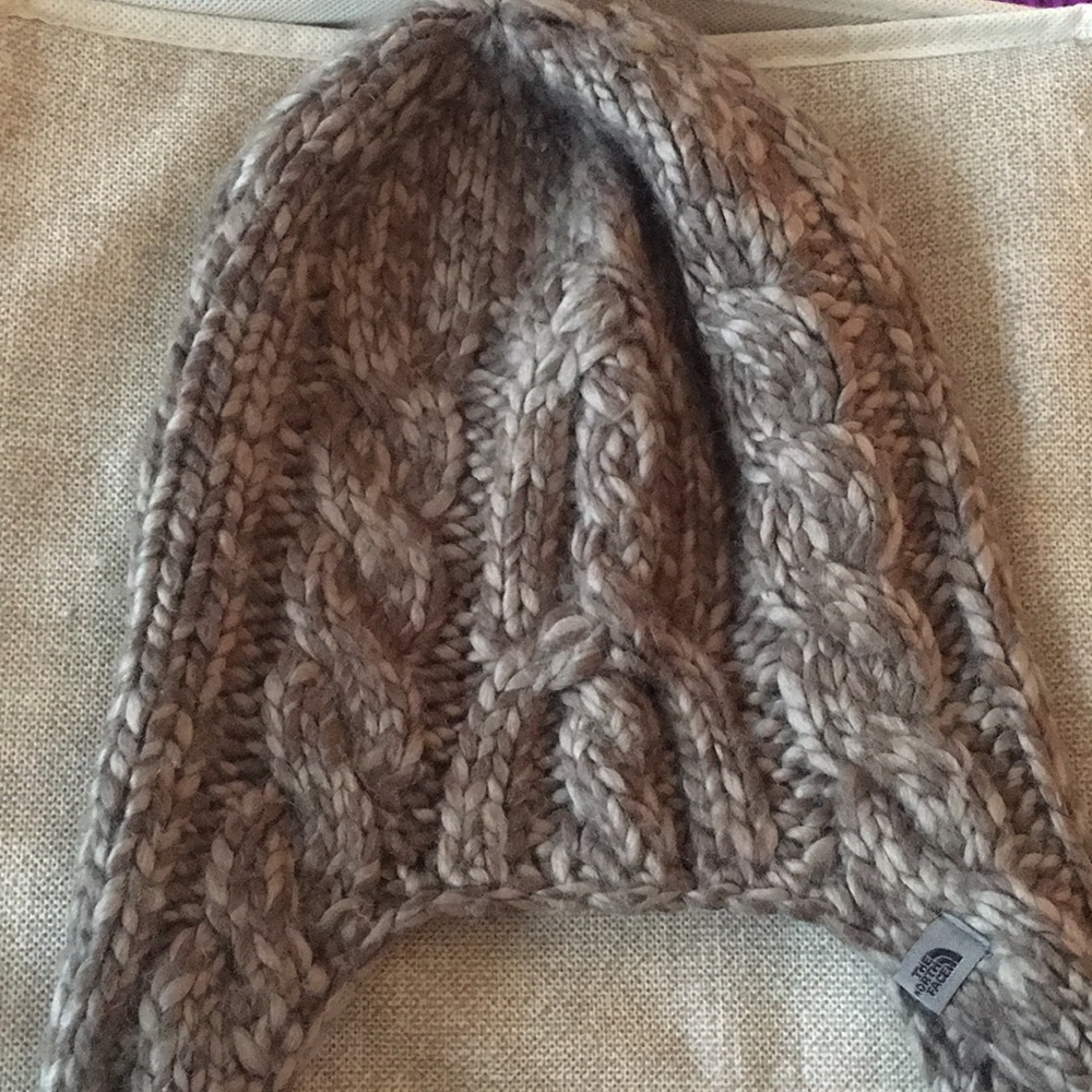 The North Face grey marled super soft beanie